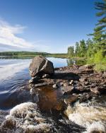 The top of Lower Basswood Falls