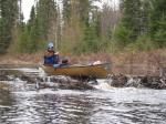See the two kids SLEEPING as dad paddles over the dam?  They were still sleeping on the downstream side!