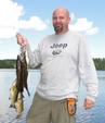 Caught a mess of small mouths and returned to base camp for lunch