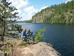 campsite view of Kekekabic Lake
