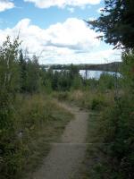 Looking down the path at Seagull Lake