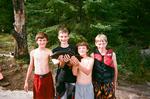 The boys show off Jim's fish before the inevitable
