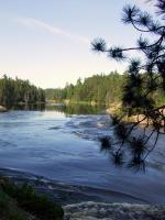 Above falls