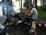 Campfire popcorn!