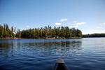 Paddling up to camp
