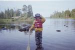 My 4 year old son on his first trip.