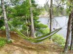 Lounging at South Hegman campsite