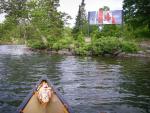 Arriving at Prairie Portage along the Canadian border.