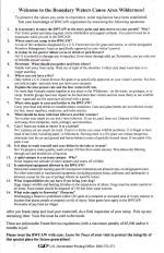 Back of BWCA Permit