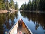 Canoeing the channel east into Mudro Lake.