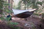 Hennessy hammock ready for its first night's tryout.