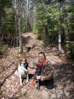 Heidi and Katy are excited to hit the Angleworm Trail.