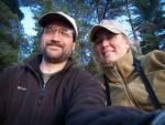 Buzz shot at first night's campsite on Pose Lake.