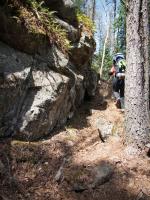 The terrain becomes more rugged between Pose and South Wilder Lakes.