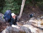 Some portions of trail seem more like rock climbing than hiking.