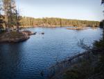 Sun setting on North Wilder Lake.