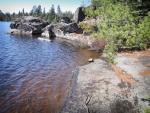 Shoreline at campsite on Path Lake.