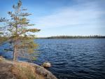 View of Quadga Lake from our final night's campsite.