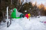 Camp at east end of Clearwater Lake.