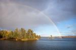 Rainbow over Clearwater Lake.