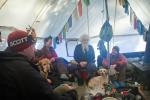 Visiting with the Midwest Mountaineering folks.