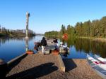 Early morning at the dock before heading into the Quetico.