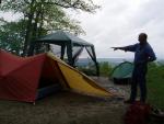 tents up