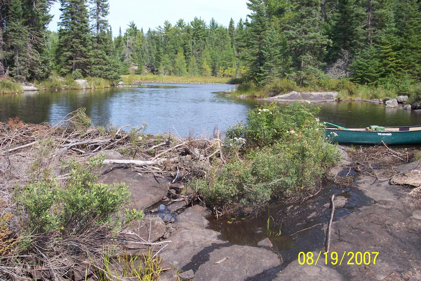 Portage from Grace to Phoebe Lake.