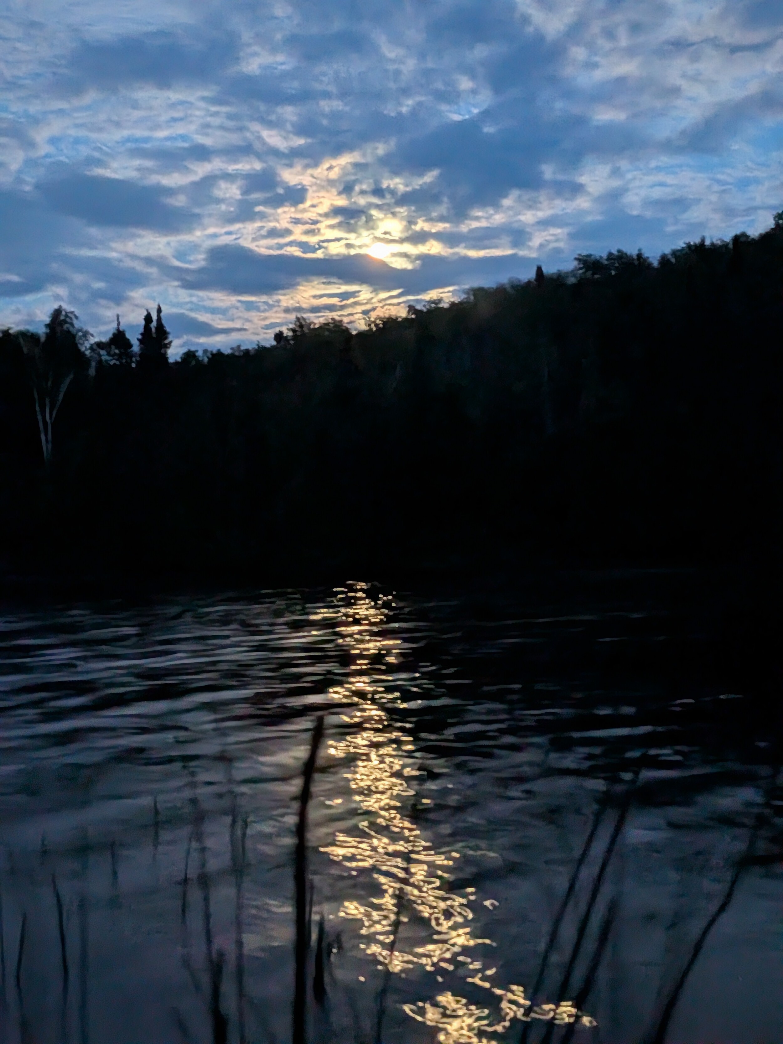 Moonrise on Horseshoe Lake