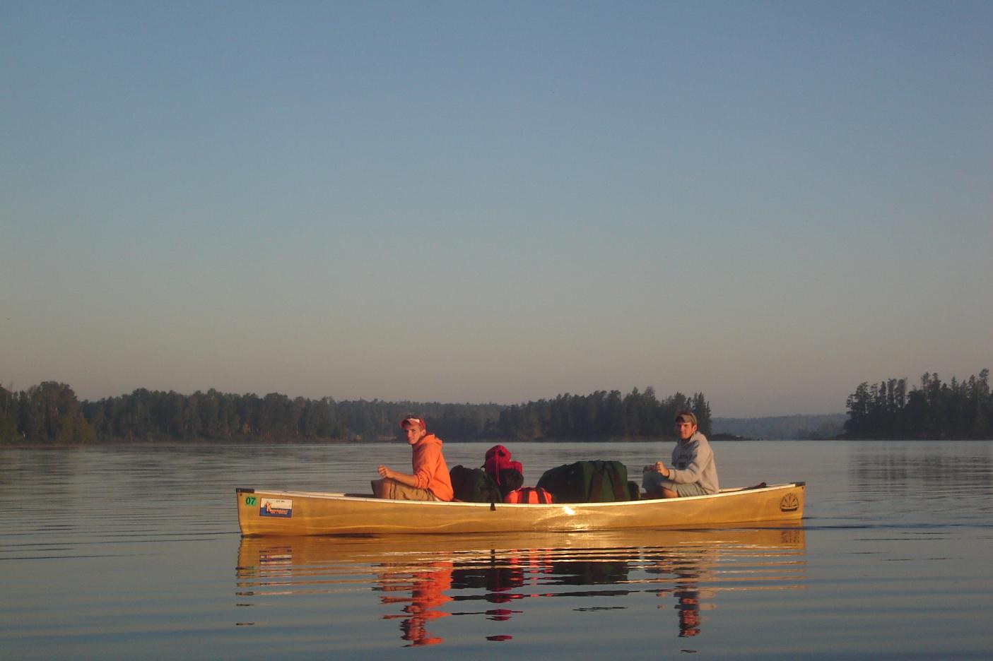 BWCA Water levels on way to Insula Boundary Waters Listening Point