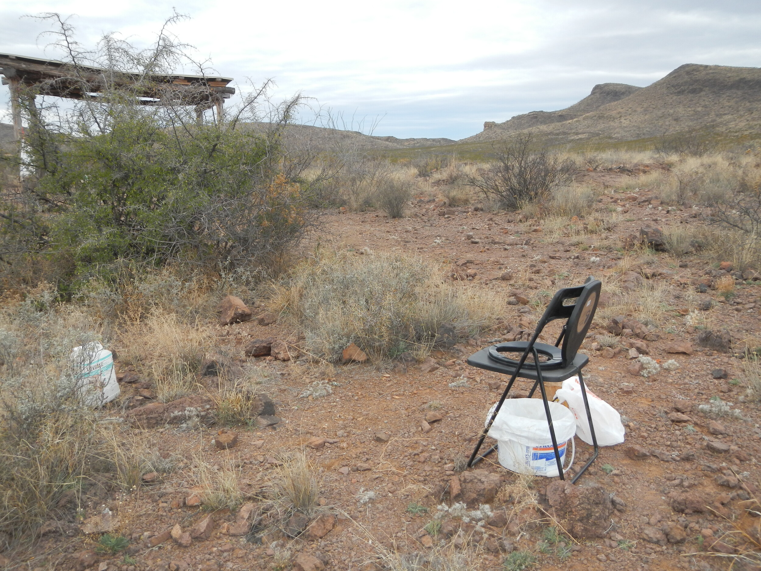 back country toilet