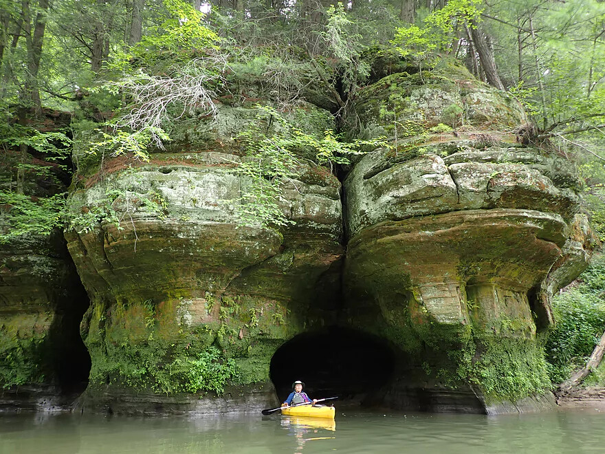 paddling the Kickapoo River