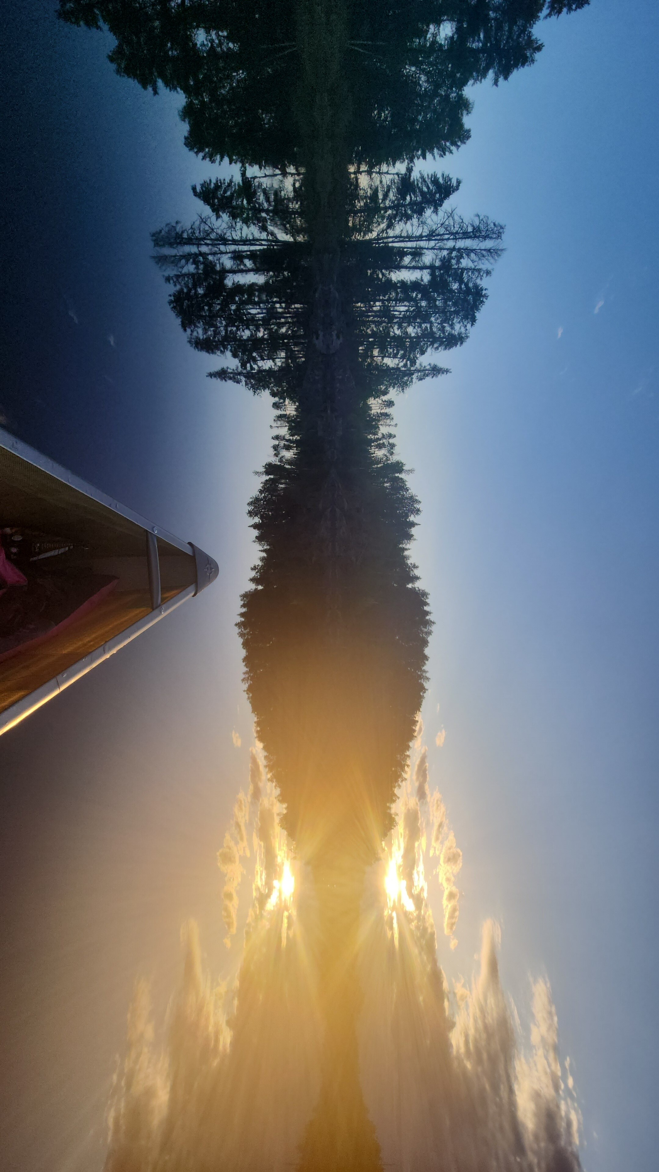 Sunset reflection