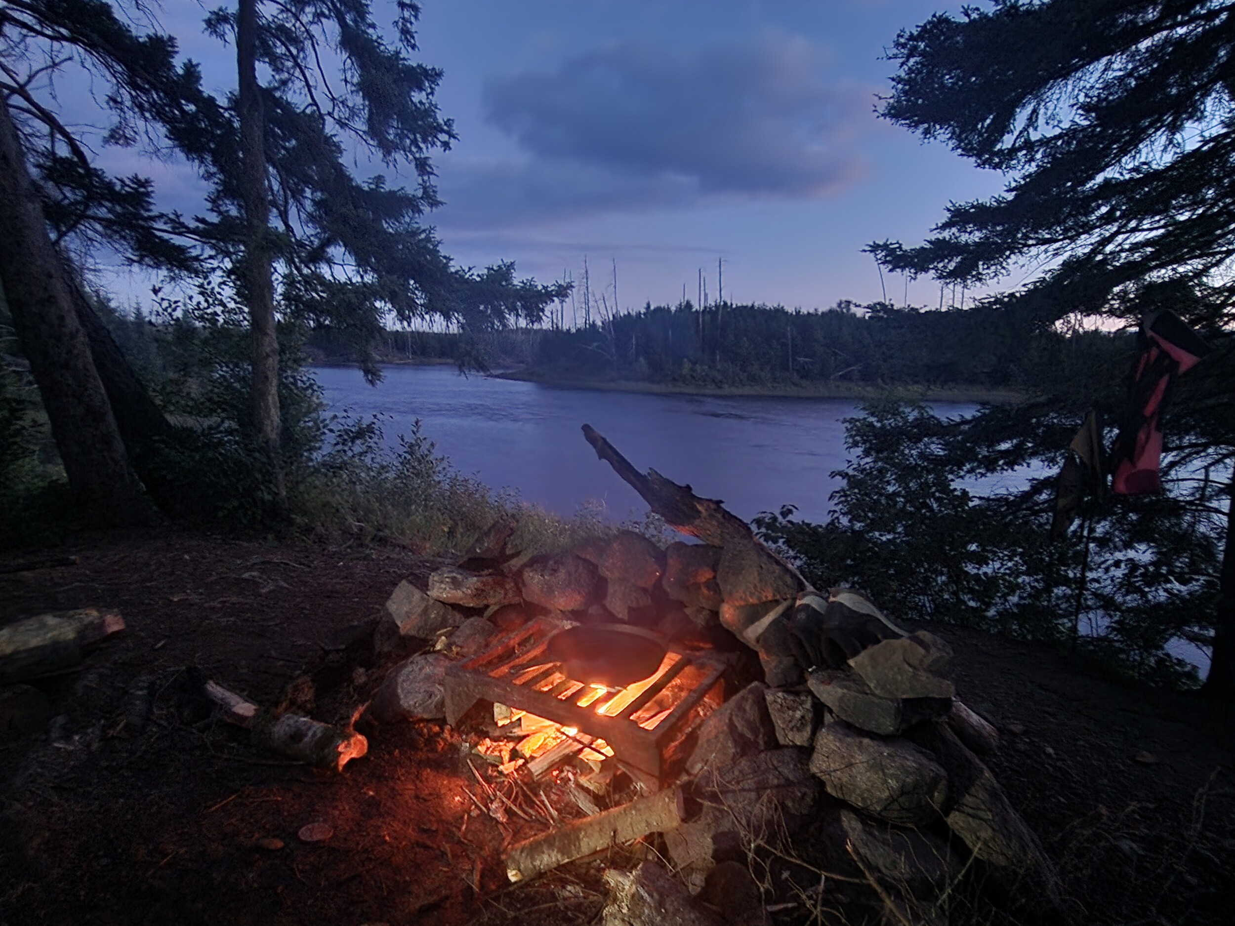Campsite lake four