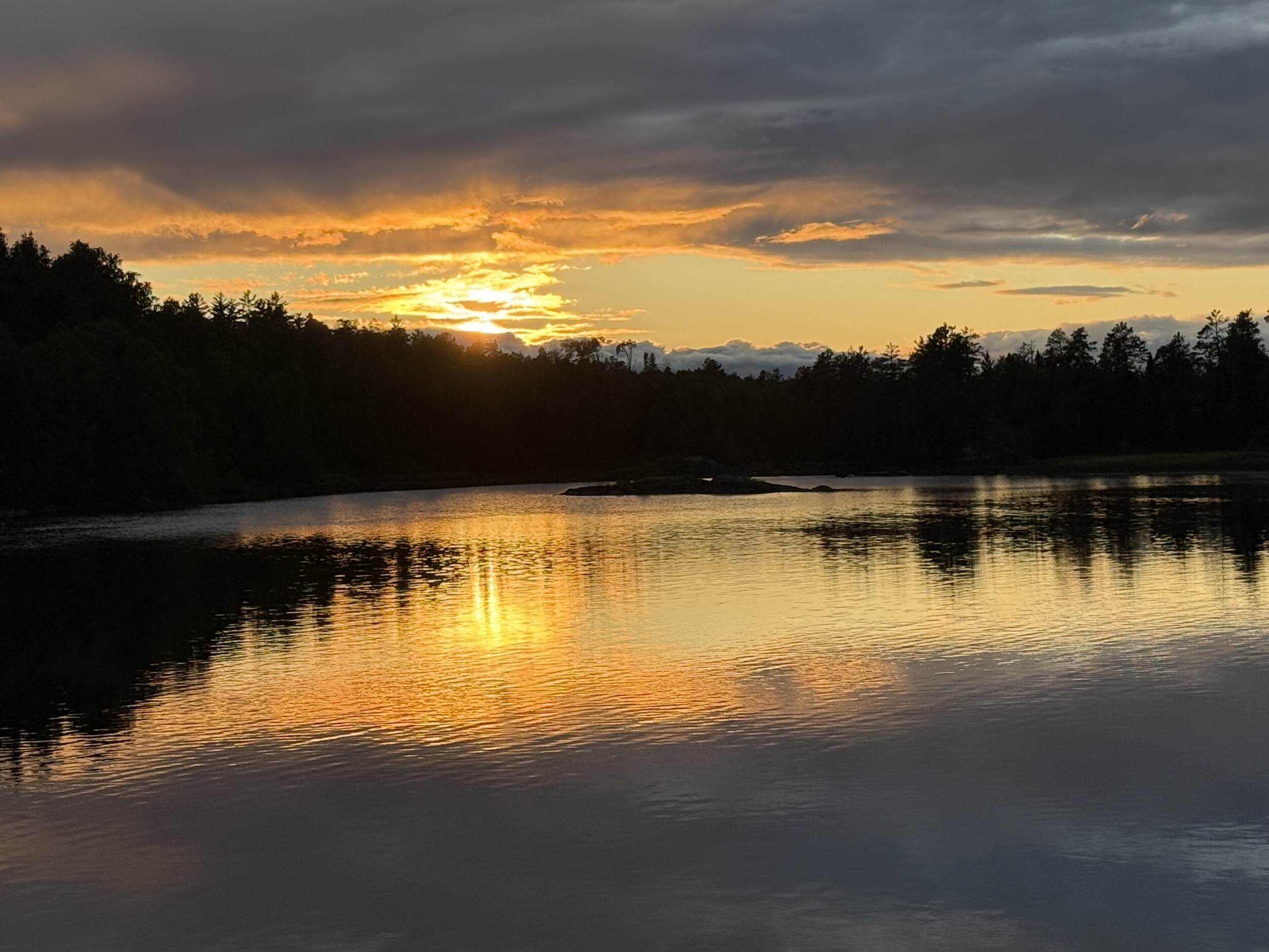 Sunset Bald Eagle Lake
