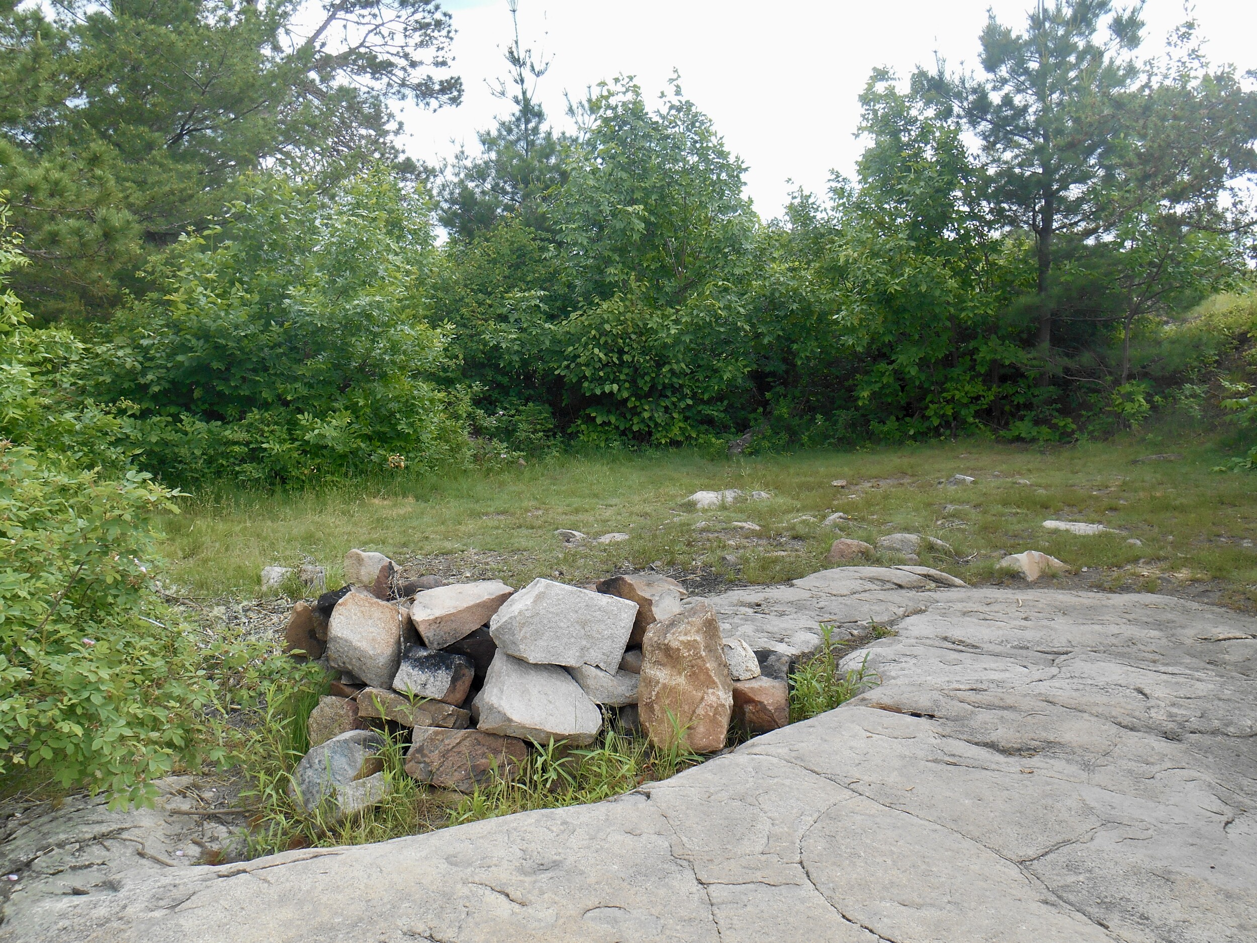 Looking south into the campsite
