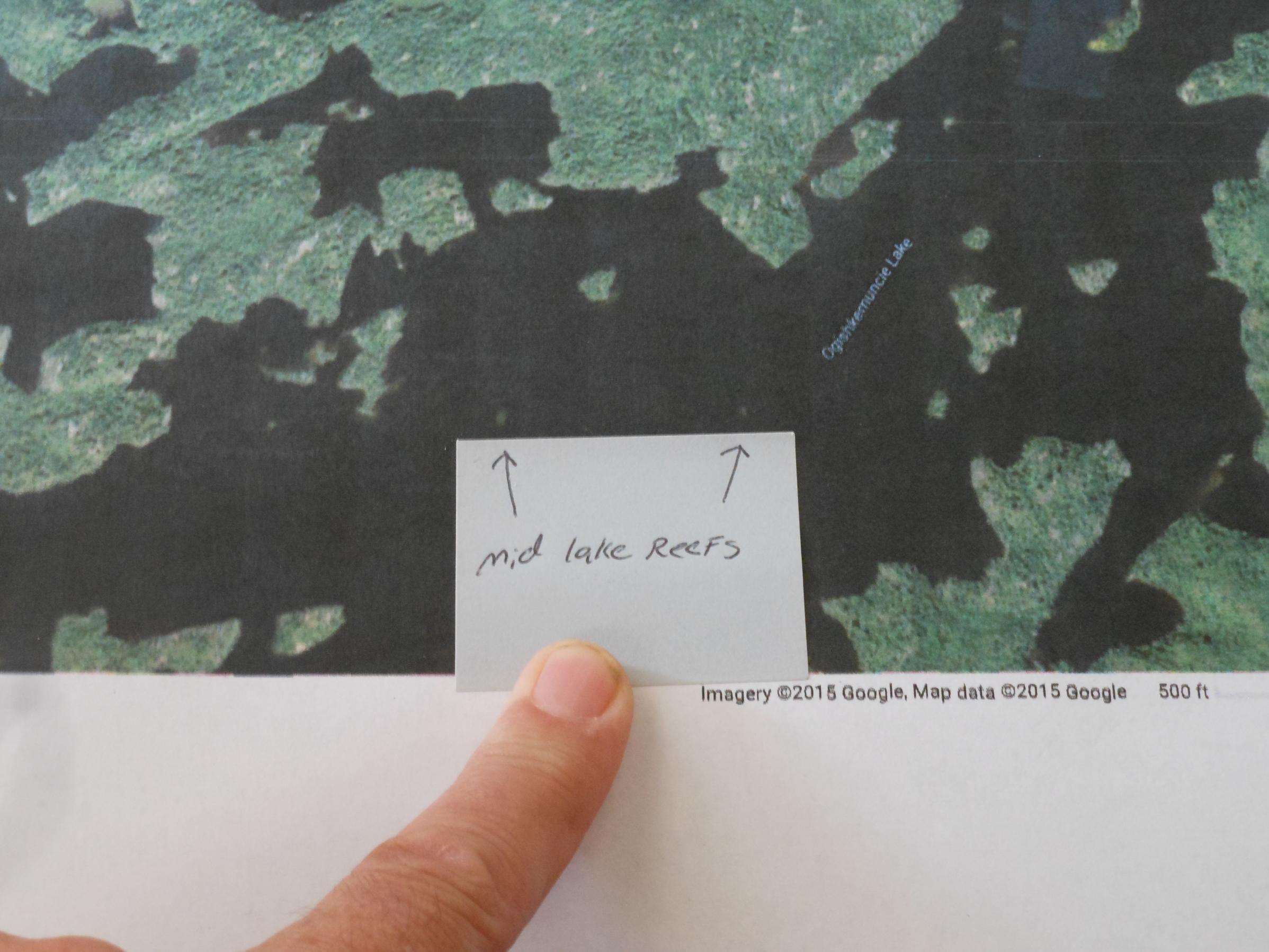bwca boundary waters triangle reefs actually form lake island north west side pic these