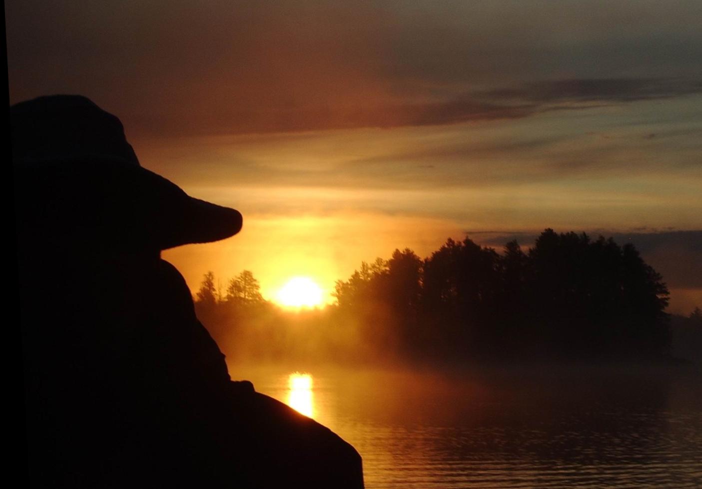 Sillouette on Lake One