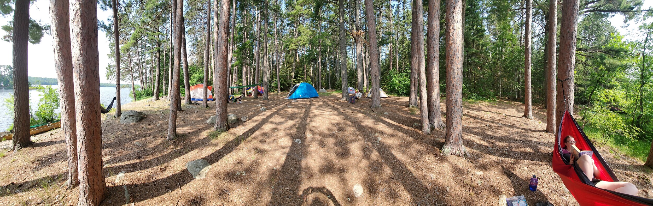 Pipestone Bay campsite 2023